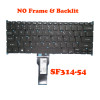 Laptop Backlit Keyboard For ACER Swift 3 SF514 SF314 SF314-52 SF314-52G SF314-53G S30-20 SF113-31 S5-371 V153402CS United States US Black NO Frame
