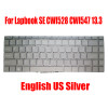 Laptop Keyboard For Chuwi Lapbook SE CWI528 CWI547 13.3 English US Silver Without Frame 98%New