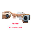 Laptop 4PIN CPU GPU FAN&Heatsink For CLEVO NH50ED NH50RD NH57ED NH57RD 6-31-NH503-201 