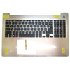Laptop Palmrest For DELL Inspiron 15 5570 5575 0VDFV7 VDFV7 08XPHN 8XPHN With Backlit Arabia AR Keyboard Gold Upper Case New