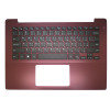 Laptop Palmrest For DELL Inspiron 5480 5485 5488 0HPJ5Y HPJ5Y 0V3FNC V3FNC Without Backlit Arabia AR Keyboard Red Upper Case New