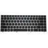 Laptop Backlit Keyboard For CLEVO P640 MP-13C23S5J4306 6-80-N13B0-411-1 Lithuanian LT Silver Frame