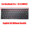 Laptop Replacement Keyboard For Chuwi HeroBook Pro+ 13.3 CWI537 English US black without backlit new