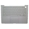 Used Laptop White PalmRest& With Backlit White US Keyboard For LG 13Z980 13Z980-B 13Z980-G 13Z980-M 13Z980-T 13ZD980 13ZD980-G 13ZD980-M 13ZD980-T LG13Z98 MBN6528330X Upper Case With Touchpad English US
