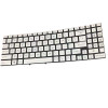 White Laptop Monochrome Backlit Keyboard For MSI GF76 12UC 12UD 12UE 12UG 12UGS MS-17L4 MS-17L3 MS-1583 MS-1584 English US NO Frame