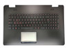 Laptop PalmRest&keyboard For ASUS G771JM G771JW Black Top Case Arabic French ARFR With Red Backlit keyboard