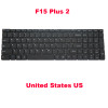 Laptop Keyboard For Teclast F15 Plus 2 English US Black VER1 New