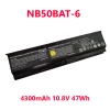 Laptop Battery For CLEVO NB50 NB55 NB60 NB70 NB50TK NB50TK1 NK60 NK70 NB50BAT-6 6-87-NB50S-41C02 6-87-NB50S-41D02 4300mAh 10.8V New