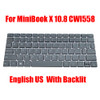 Laptop Keyboard For Chuwi MiniBook X 10.8 CWI558 English US Black With Backlit New