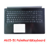 Used Laptop PalmRest&Black Keyboard For ACER Aspire 6 A615-51 A615-51G United States US New