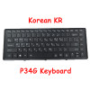 Laptop P34 Keyboard For Gigabyte P34G YH-AZ12EG13 KR 2Z703-KR340-E50S Korean KR Black Frame And Backlit