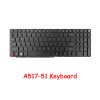Laptop Keyboard For ACER Aspire 5 A517-51 With Backlit United States US Black New