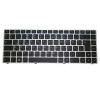Laptop Keyboard For Schenker Slim 14 L17 Germany GR With Silver Frame Backlit New