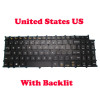 Laptop Keyboard For LG 15Z995 15Z995-U 15Z995-U.ARW6U1 15Z995-V 15Z995-V.AXAHU1 15Z995-R 15Z995-R.AAS9U1 English US Black Without Frame & With Backlit
