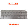 Laptop With Backlit Keyboard For LG 16T90P 16T90P-K 16T90P-K.AAB7U1 16T90P-K.AAB8U1 16T90P-K.AAE7U1 Korean KR Silver No Frame