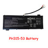 Laptop Battery For Acer Predator Helios 300 PH315-53-527E 53M7 53KP 5462 5634 58U0 70A9 70QE 72XQ 72DH 728Z 2E9 AP18E7M 15.4V 3815mAh 58.75Wh New