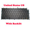 Laptop Backlit Keyboard For LG Gram 14 14T990 14TD990 LG14T99 14TD990-GX30K 14TD990-GX50K 14TD990-GX70K English US Black Without Frame