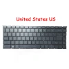 Laptop Backlit Keyboard For MSI 9Z.NJ2BN.T1D NSK-FFTBN 1D S1N2EUS605D10 United States US Black Without Frame New