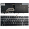 Laptop Keyboard For HP PROBOOK 640 G4 With Silver Frame Black With Backlight With Pointing Stick Russian RU