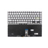 Laptop Keyboard For ASUS V4050EA V4050FA Without Frame Silver United States US With Backlit