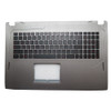 Laptop PalmRest&keyboard For ASUS V156262AS V156262ES1 US 0KN0-6615US00 0KN0-TD5US11 13NB0DZ1P0X011 13N1-30A0511 0A Grey Top case Black United States US QWERTY keyboard with red backlit letters