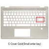 Laptop PalmRest For HP Pavilion x360 14-DH0000 With fingerprint Gold Upper Case US Layout