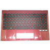 Laptop Replacement PalmRest&keyboard For HOMETECH Alfa 620C RED top case With Brazilian BR Black keyboard