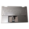 Laptop PalmRest&keyboard For HP Pavilion x360 15-ER0000 Silver top cover United States US Silver Keyboard With backlight With fingerprint M45130-001