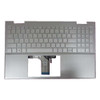 Laptop PalmRest&keyboard For HP Pavilion x360 15-ER0000 15T-ER000 Silver top cover United States US Silver Keyboard With backlight Without fingerprint M45129-001