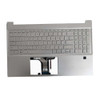 Laptop PalmRest&keyboard For HP Pavilion 15-EH0000 With backlit With fingerprint Without SD slot top cover United States US Silver
