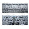 Laptop Keyboard For ASUS X412DA X412FA X412FJ X412FL X412UA X412UB United States US Silver without frame