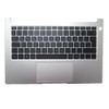 Laptop PalmRest&keyboard For HUAWEI MateBook D14 NbB-WAE9P Silver Top Case With Backlit German GR Black keyboard