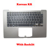 Laptop Grey PalmRest&KR Black Keyboard For LG 14Z90N MBN6628290X 14Z90N-N 14Z90N-V 14Z90N-U KT01-18B8AS03USRA000 Korean KR Black Keyboard Without Touchpad New