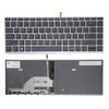 Laptop Keyboard For HP ProBook 640 G5 L09546-001 with silver frame with backlit no pointing stick United States US Black New
