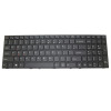 Laptop Monochrome White Backlit Keyboard For Eluktronics P650HP6 P650HP6-G English US Black Frame New