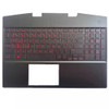 Laptop PalmRest&Keyboard For HP OMEN 15-DH0000 L57322-001 with red backlit United States US black New