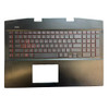 Laptop PalmRest&Keyboard For HP OMEN 17-CB0000 L57377-001 with red backlit United States US black Used