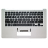 Laptop PalmRest&keyboard For ALCOR SNUGBOOK Q1411 Q1421 White Top Case United States US Black keyboard