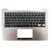 Laptop PalmRest&keyboard For ASUS U3000U U3000UA U3000UAK Gold Top Case Russian RU Black keyboard With Backlit