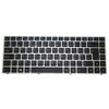 Laptop Keyboard For Chillblast Leggera 14 N141ZU United Kingdom UK Black With Backlit SIlver Frame New