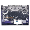Laptop Palmrest For DELL G15 5530 5535 2023 0YPYC1 YPYC1 With RGB Backlit English US Keyboard Purple Upper Case New