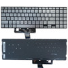 Laptop Keyboard For ASUS M533IA M533UA Silver United States US Without Frame With Backlit