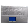 Laptop PalmRest&keyboard For ASUS VivoBook 17 M710DA Silver Top Case United Kingdom UK keyboard