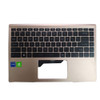 Gold Used Laptop PalmRest&US Backlit Keyboard For MSI Modern 14 B10R B10MW B10RASW Modern 14 B11S B11M B11ML B11MO B11MOL B11MOU B11MU B11SB B11SBL B11SBU MS-14D2 MS-14D1 No Touchpad 90% New