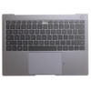 Laptop PalmRest&keyboard For HUAWEI MateBook X Pro MACHD-WFE9B Gray Top Case With Backlit United States US Black keyboard