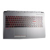 Laptop Gray PalmRest&US Backlit Keyboard With Red Words For MSI GL62 6QC 6QD 6QE 6QF 7QF 7RD 7RDX 7REX With English US Keyboard New
