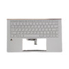 Laptop PalmRest&keyboard For ASUS ZenBook 13 UX334 UX334F UX334FA UX334FAC UX334FL UX334FLC Silver Top Case With Backlit United States US Keyboard