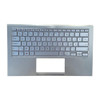Laptop PalmRest&keyboard For ASUS Zenbook S13 BX392 BX392F BX392FA BX392FN Silver Top Case Blue Belgium BE keyboard With Backlit