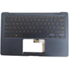 Laptop PalmRest&keyboard For ASUS Zenbook 3 UX3490UA Blue Top Case With Backlit Blue United States US keyboard