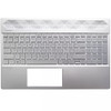Laptop PalmRest&Keyboard For HP Pavilion 15-CS0000 L35340-001 without backlit United States US GTX version Silver